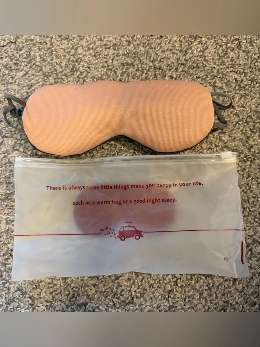 Soft Pink Sleep Mask